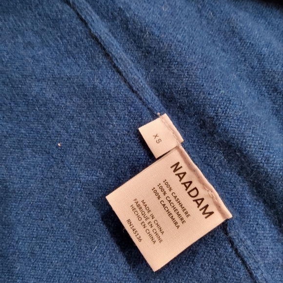 NAADAM Signature Cashmere Zip-Up Hoodie Size XS - Picture 7 of 14